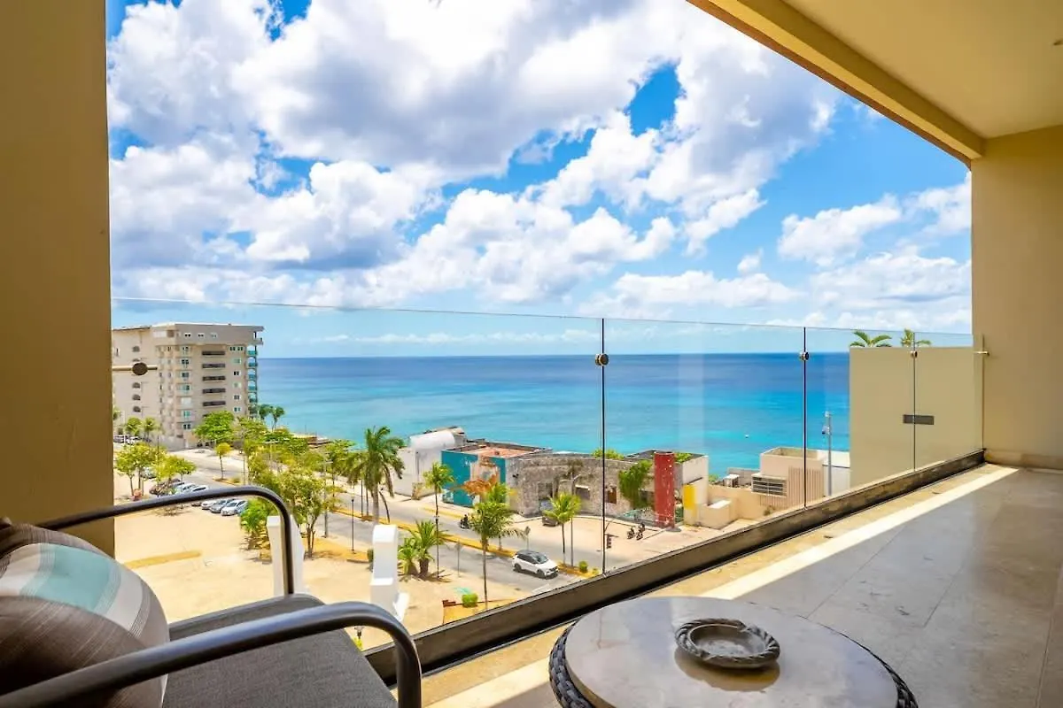 Lägenhet Oceanview 2BR Top Floor Condo Terrace-Pool Cozumel Mexiko
